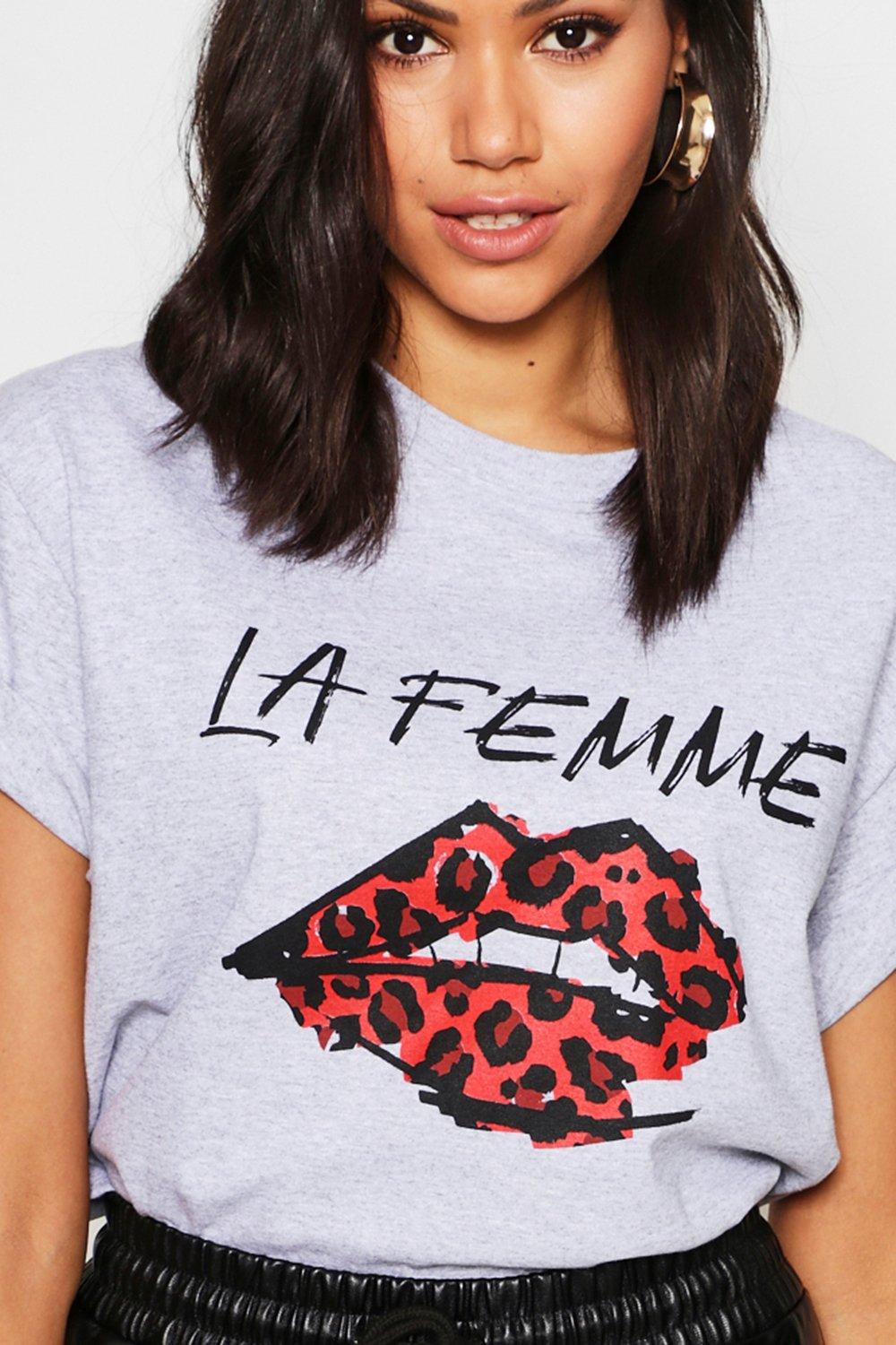 T shirt bouche discount rouge